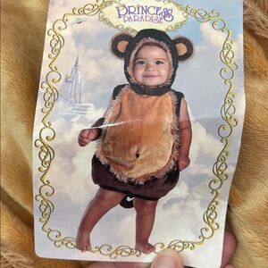 Melvin the monkey baby Costume with Hood and Ears